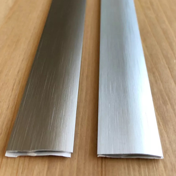 0.93m Long Brushed Aluminium Door Floor Bar Edge Trim Threshold Ramp