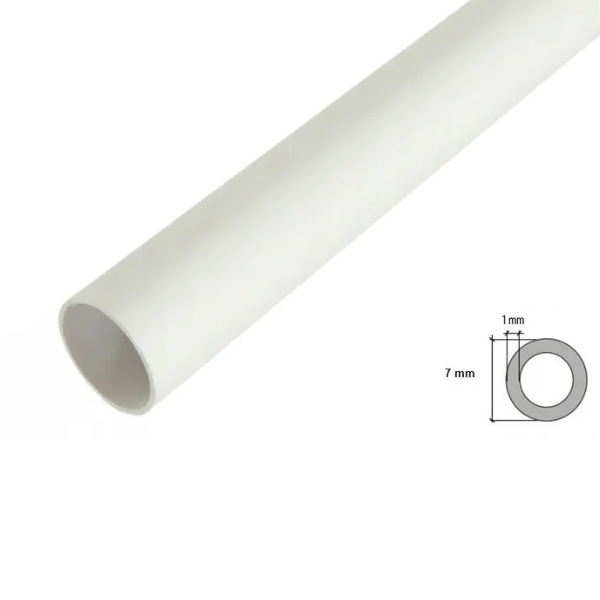 1 Meter Long PVC Round Tube / Pipe