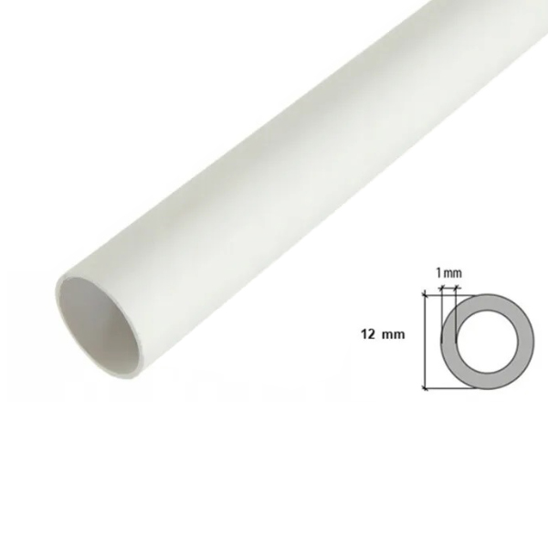 1 Meter Long PVC Round Tube / Pipe