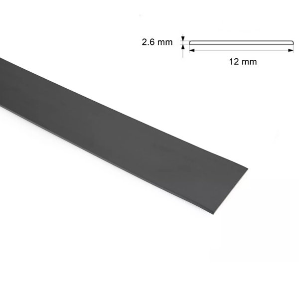 1 Metre Durable PVC Flat Bar in Multiple Sizes