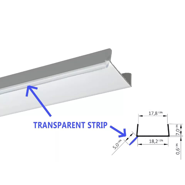 1 Metre PVC Plinth Sealing Strip MDF Kickboard Panel