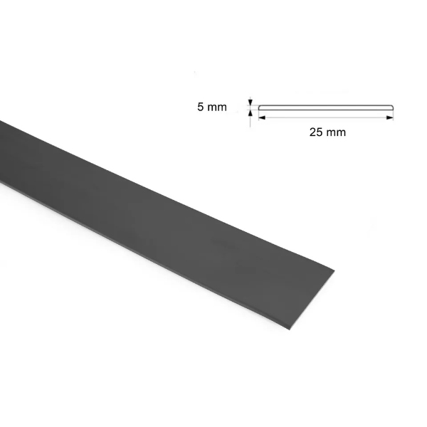 2.48m Durable PVC Flat Bar Trim Architrave, Cover