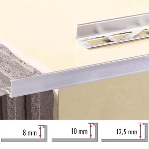 2.5m Aluminium Straight Edge L-Shape Tile Trim