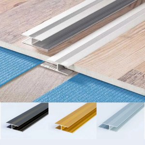 29mm Anodised Aluminium Effect Door Floor Bar-Trim-Threshold-Laminate Connector