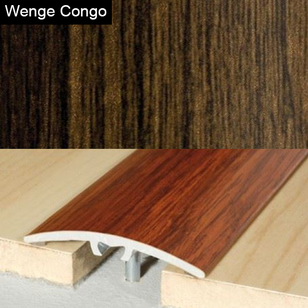 40mm Aluminium Wood Effect Door Floor Bar Edge Trim Threshold