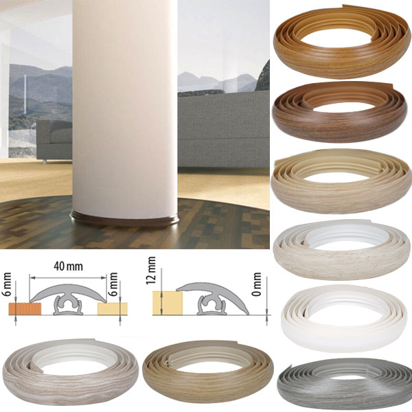 40mm Floor Trim Threshold Flexible Flooring Profile Transition Profile Strip