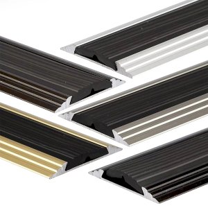 50mm Anodised Aluminium Anti Non Slip Door Bar Edge Trim Threshold Profile