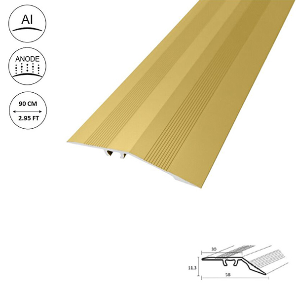  58mm Aluminium Door Bars Threshold Strip Transition Trim Laminate Tiles Ramp