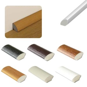 95cm UPVC Quadrant Plastic Finishing Trim - Window / Tile Beading Lengths