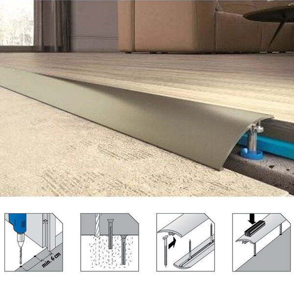 Almunium Door Bars Threshold Strip Transition Trim Laminate Tiles