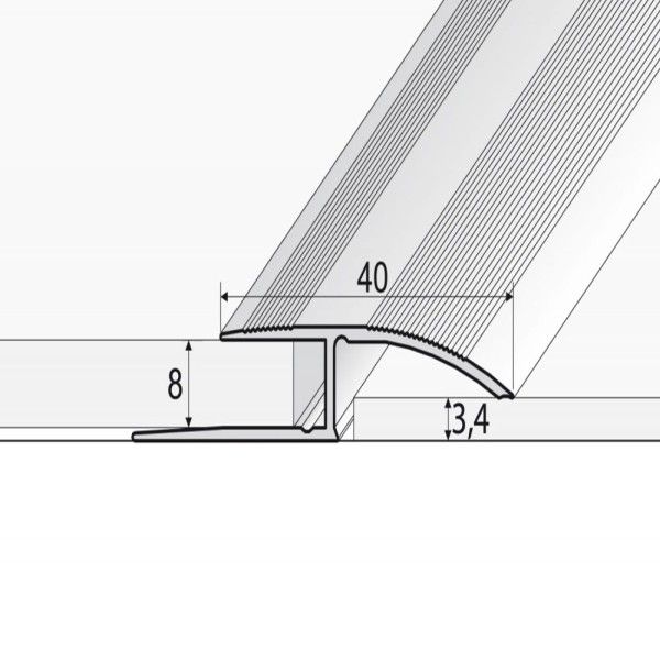 Aluminium Wood Effect Door Threshold