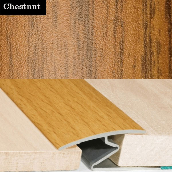 Aluminium Wood Effect Door Thresholds For Vinyl, Carpet, Laminate, Wooden Floors