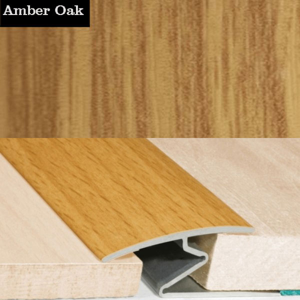 Aluminium Wood Effect Door Thresholds For Vinyl, Carpet, Laminate, Wooden Floors