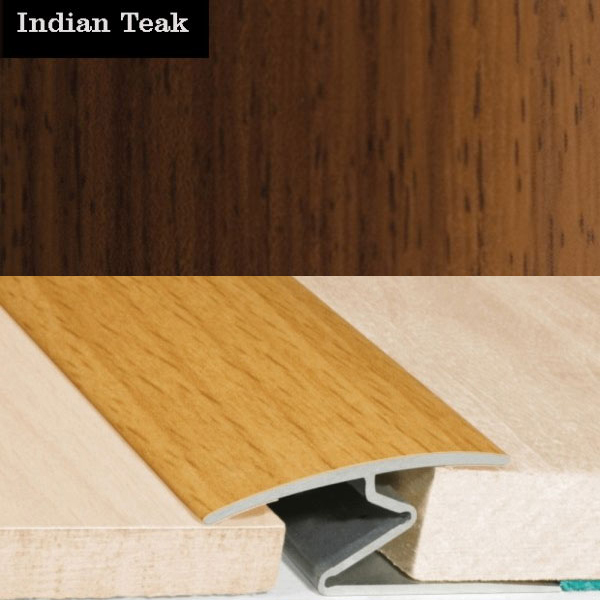 Aluminium Wood Effect Door Thresholds For Vinyl, Carpet, Laminate, Wooden Floors