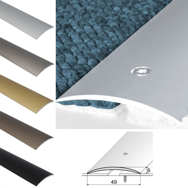 Aluminum Door Floor Trim For Connecting Wooden Or Carpet Floors