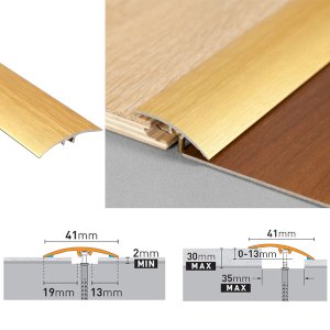 Anodised Aluminium Brushed Door Floor Bar Edge Trim Threshold