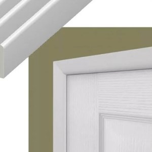 Door Frame Kit 45mm Edge Strips Plastic Architrave Trim for Door Edge Capping