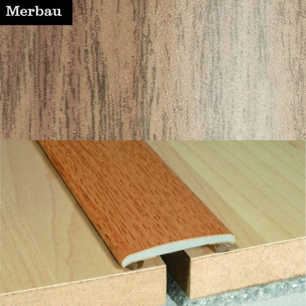 Flat Aluminium Wood Effect Door Threasholds Self Adhesive