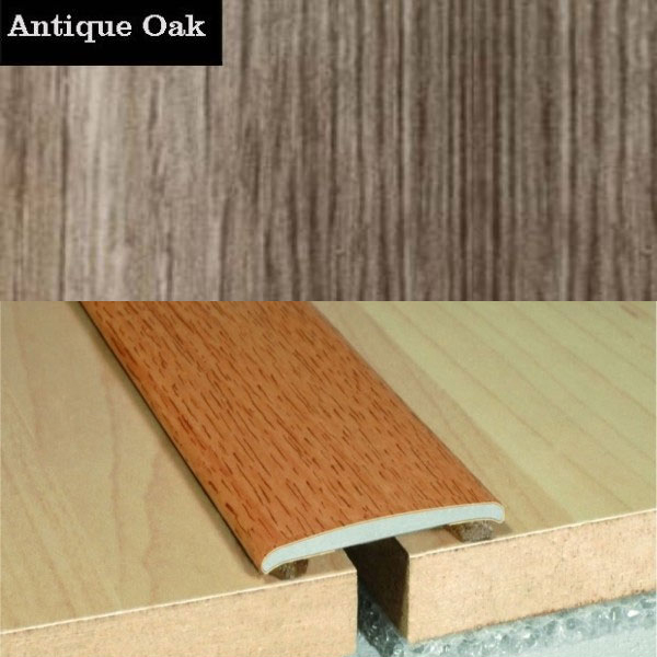 Flat Aluminium Wood Effect Door Threasholds Self Adhesive