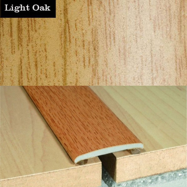 Flat Aluminium Wood Effect Door Threasholds Self Adhesive