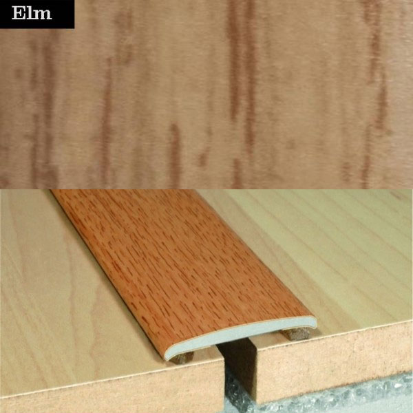 Flat Aluminium Wood Effect Door Threasholds Self Adhesive