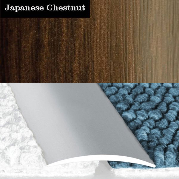 Flat Aluminium Wood Effect Self Adhesive Door Thresholds