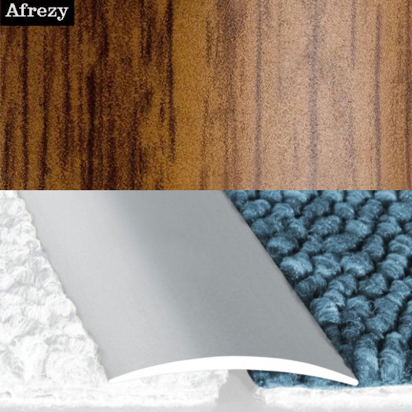 Flat Aluminium Wood Effect Self Adhesive Door Thresholds