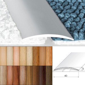 Flat Aluminium Wood Effect Self Adhesive Door Thresholds