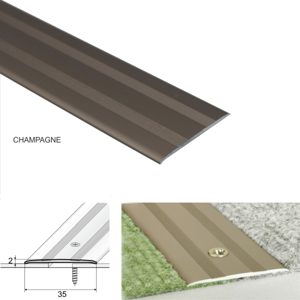 Heavy Duty Aluminum Door Threshold For Carpet Floor