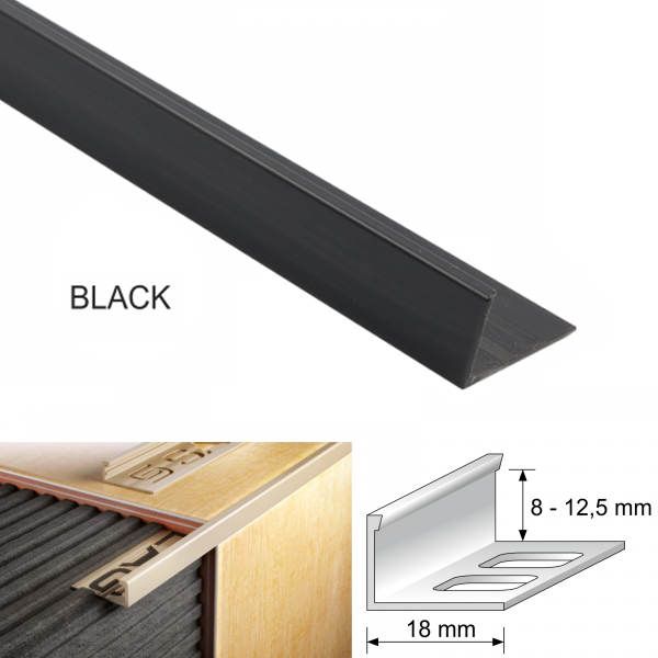 PVC Straight Edge L Shaped Tile Trim