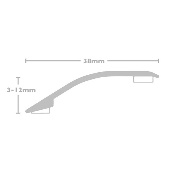 Ramp Reducer Door Bars Profile Edge Strip Plate Stick Down Laminate, Vinyl & Tile 