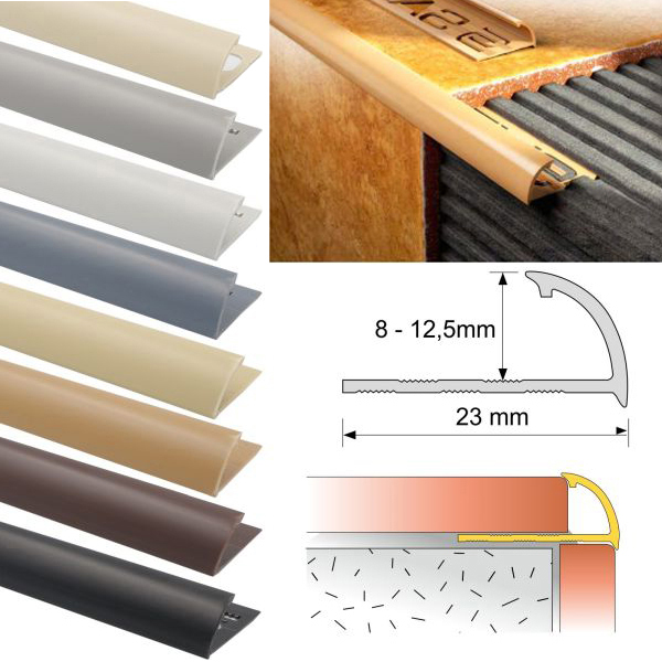 Round Edge PVC Tile Trims Quadrant Tile