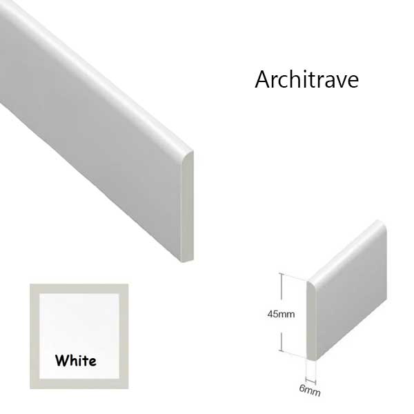 Wood Effect Plastic Trim For Window & Door Finishing Architrave - 1m Long