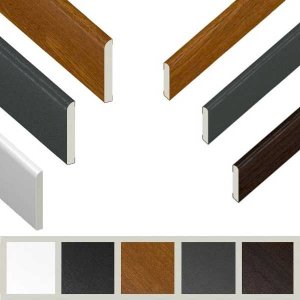 Wood Effect Plastic Trim For Window & Door Finishing Architrave - 1m Long